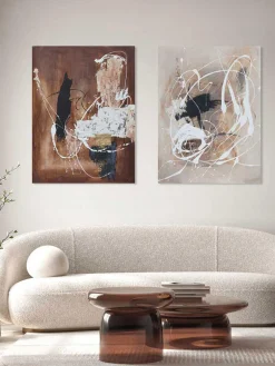 New Agave Tableau sur toile peint à la main Rust