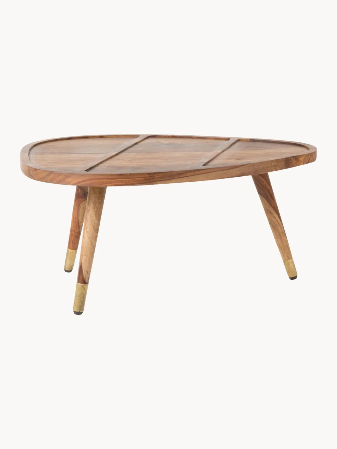 New Dutchbone Tables gigognes en bois de sissoo Sham, 2 élém.