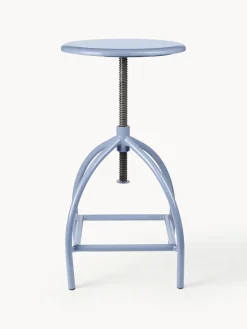 Hot Broste Copenhagen Tabouret de bar à hauteur ajustable Sire Bleu ciel