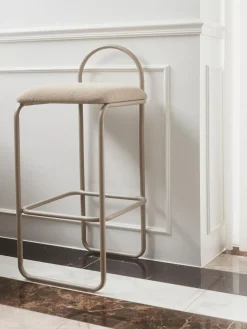 Fashion AYTM Tabouret de bar Angui Tissu beige