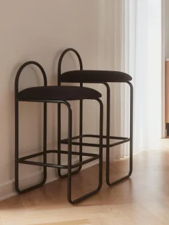 Best AYTM Tabouret de bar Angui Tissu noir