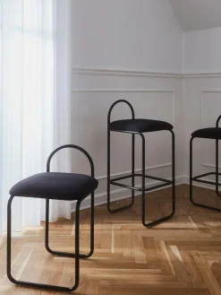 Best AYTM Tabouret de bar Angui Tissu noir