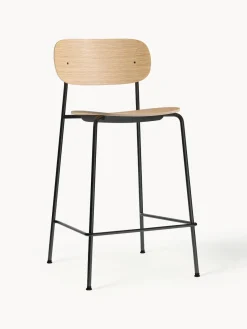 New Audo Copenhagen Tabouret de bar Co Chêne clair, cadre noir