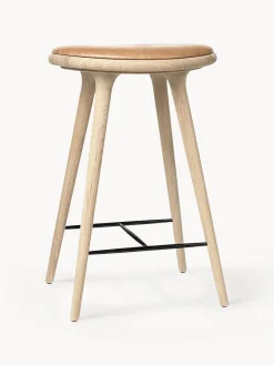 Fashion Mater Tabouret de bar en chêne High Stool Brun clair