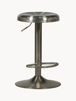 Best Westwing Tabouret de bar en métal Isaac, hauteur réglable Argenté