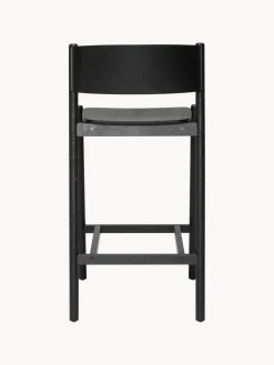 Discount Hübsch Tabouret de bar Oblique Chêne noir laqué