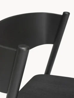 Discount Hübsch Tabouret de bar Oblique Chêne noir laqué