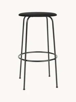 Clearance Audo Copenhagen Tabouret de comptoir en cuir Afteroom Cuir noir, cadre noir