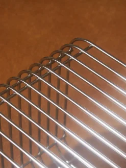 Discount AYTM Tabouret en métal Curve Argenté, haute brillance
