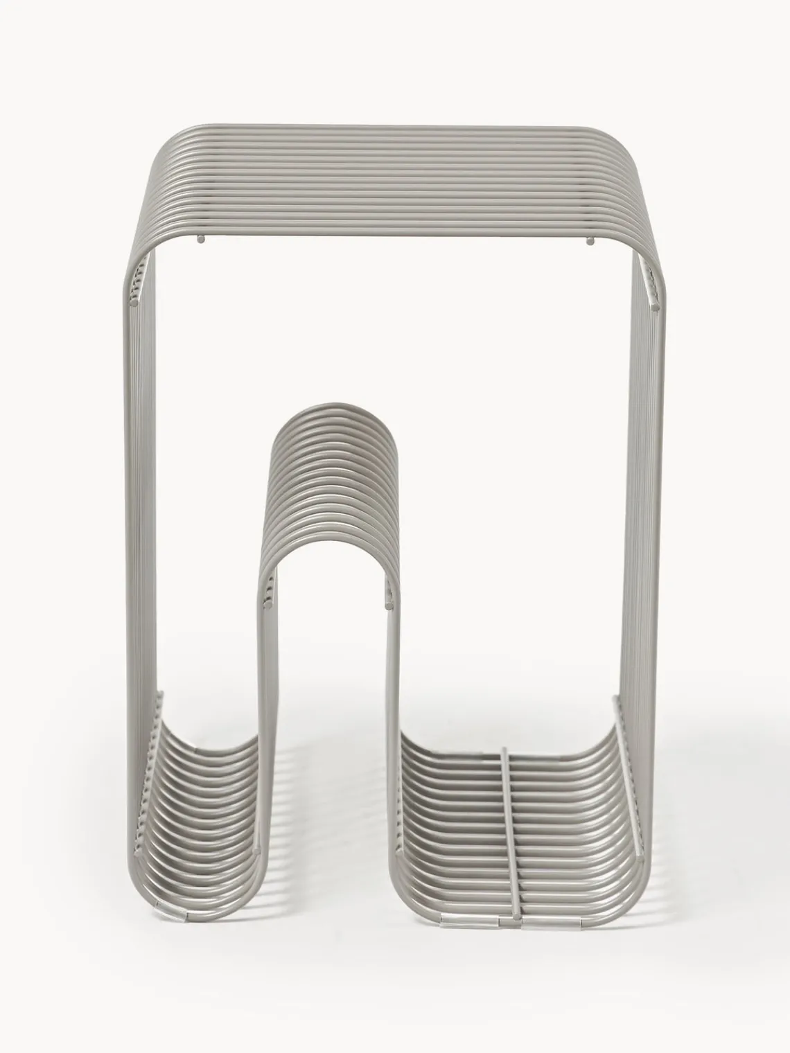 Outlet AYTM Tabouret en métal Curve Grège, mat