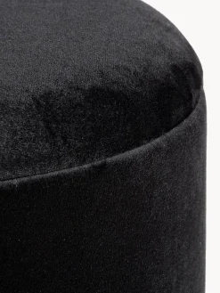 Sale Bizzotto Tabouret en velours avec rangement Polina Velours noir