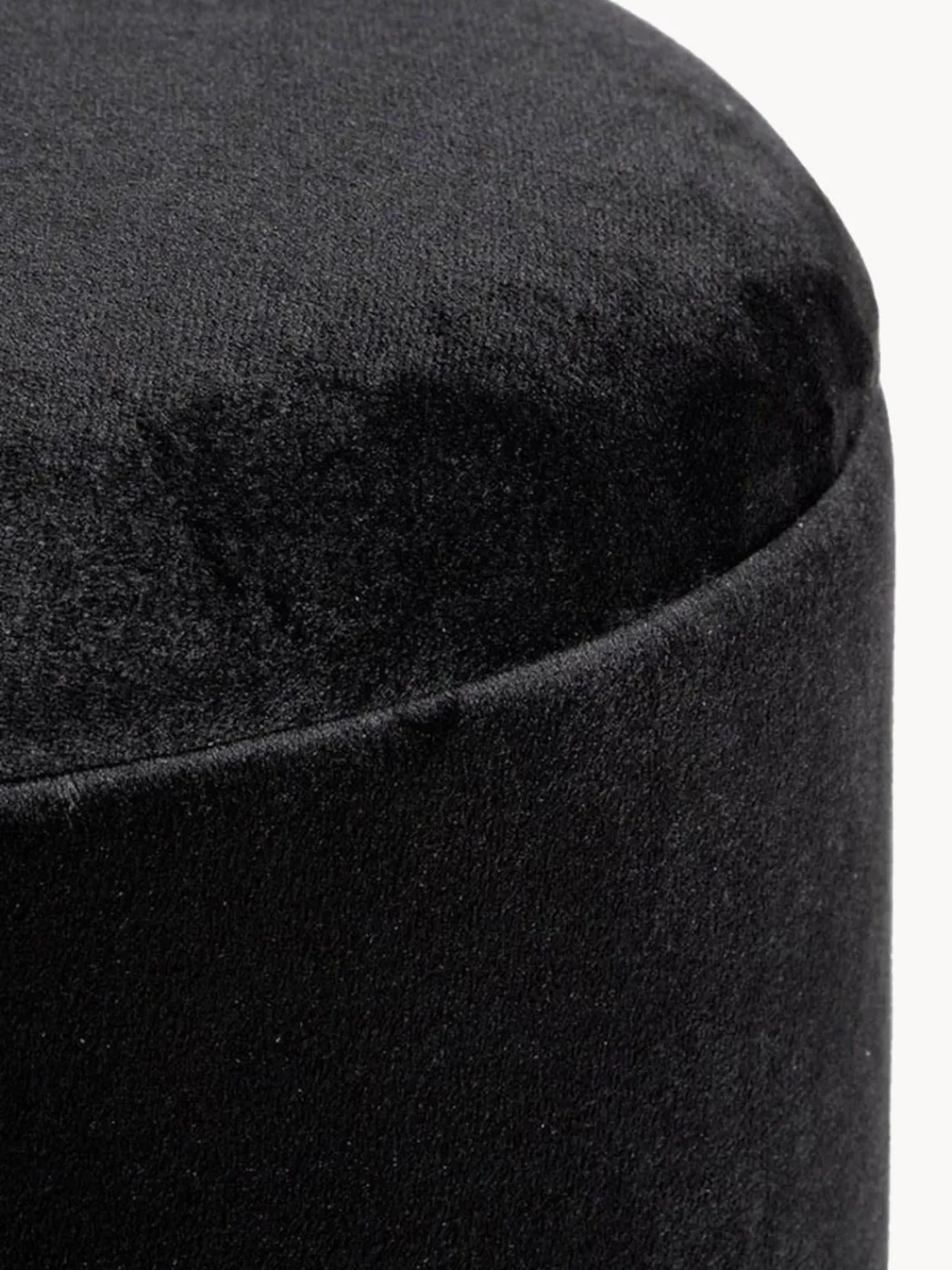 Sale Bizzotto Tabouret en velours avec rangement Polina Velours noir
