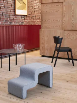 Outlet Hübsch Tabouret rembourré Wave