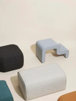 Outlet Hübsch Tabouret rembourré Wave