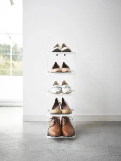 Clearance Yamazaki Étagère à chaussures en métal Tower Blanc