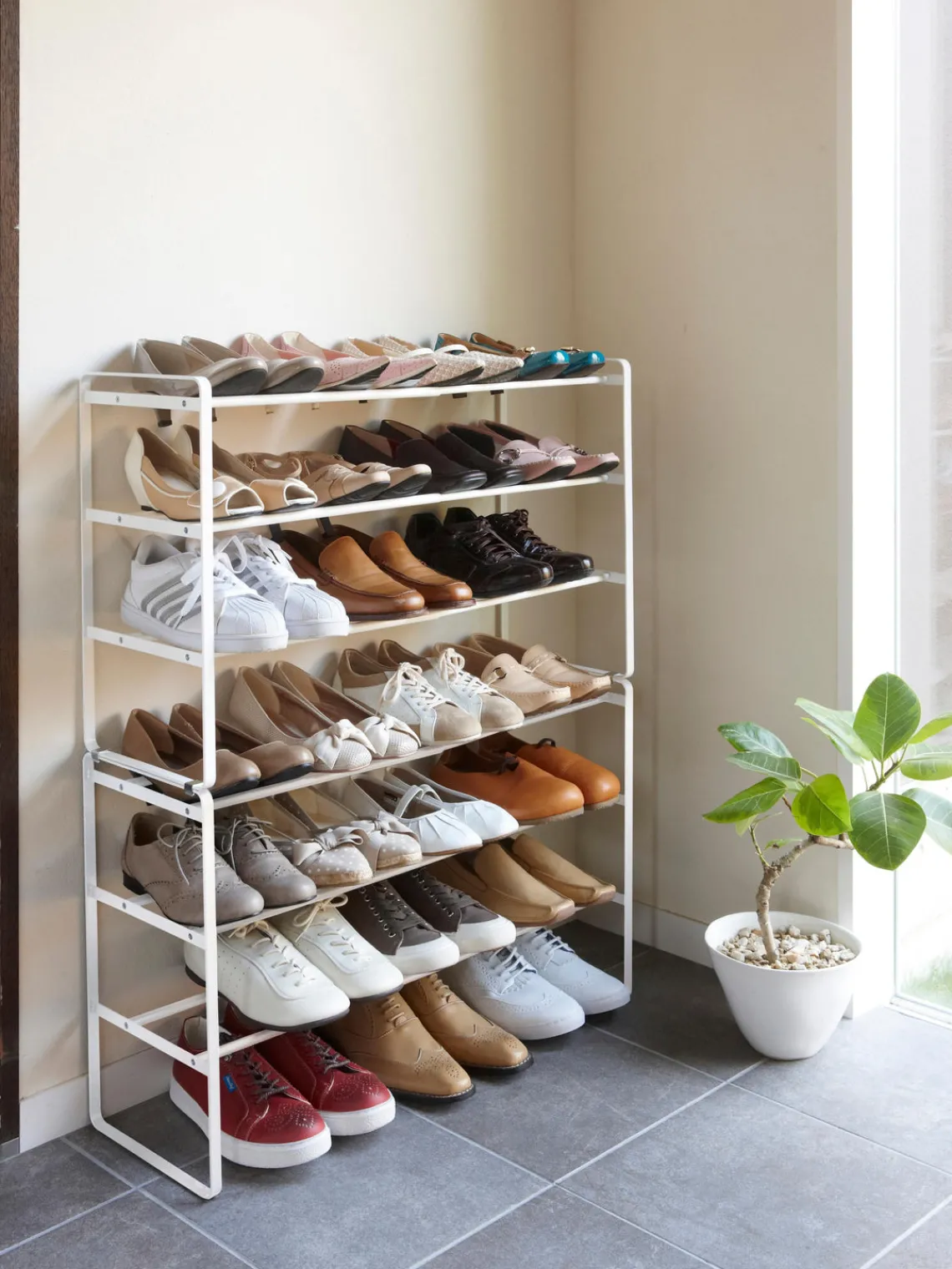 Fashion Yamazaki Étagère à chaussures extensible Frame