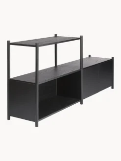 Online Gejst Étagère en bois de chêne Sceene Bois de chêne, noir laqué