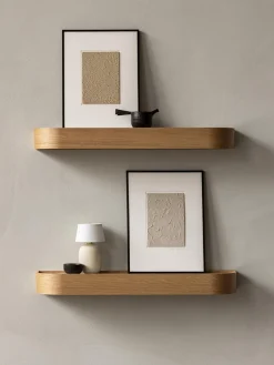 Clearance Audo Copenhagen Étagère murale en bois Epoch, larg. 79 cm Chêne clair, transparent