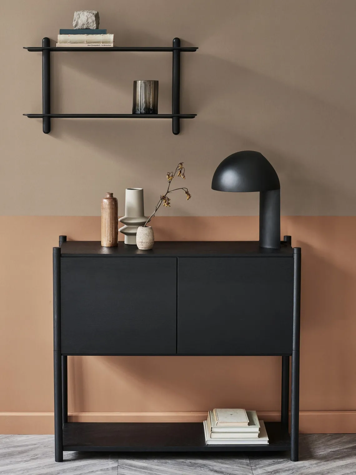 Sale Gejst Étagère murale en frêne Nivo Noir