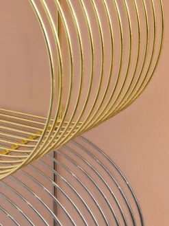 Fashion AYTM Étagère murale en métal Curva, larg. 61 cm Doré, haute brillance
