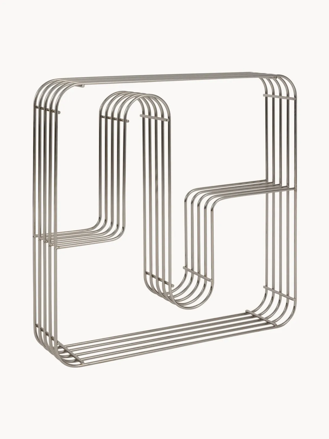 Outlet AYTM Étagère murale en métal Curva Argenté, haute brillance