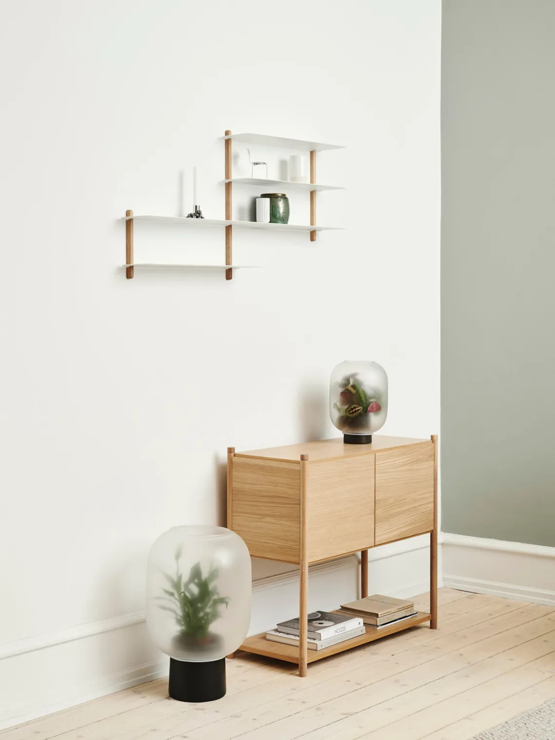 Outlet Gejst Étagère murale Nivo Bois de chêne, blanc