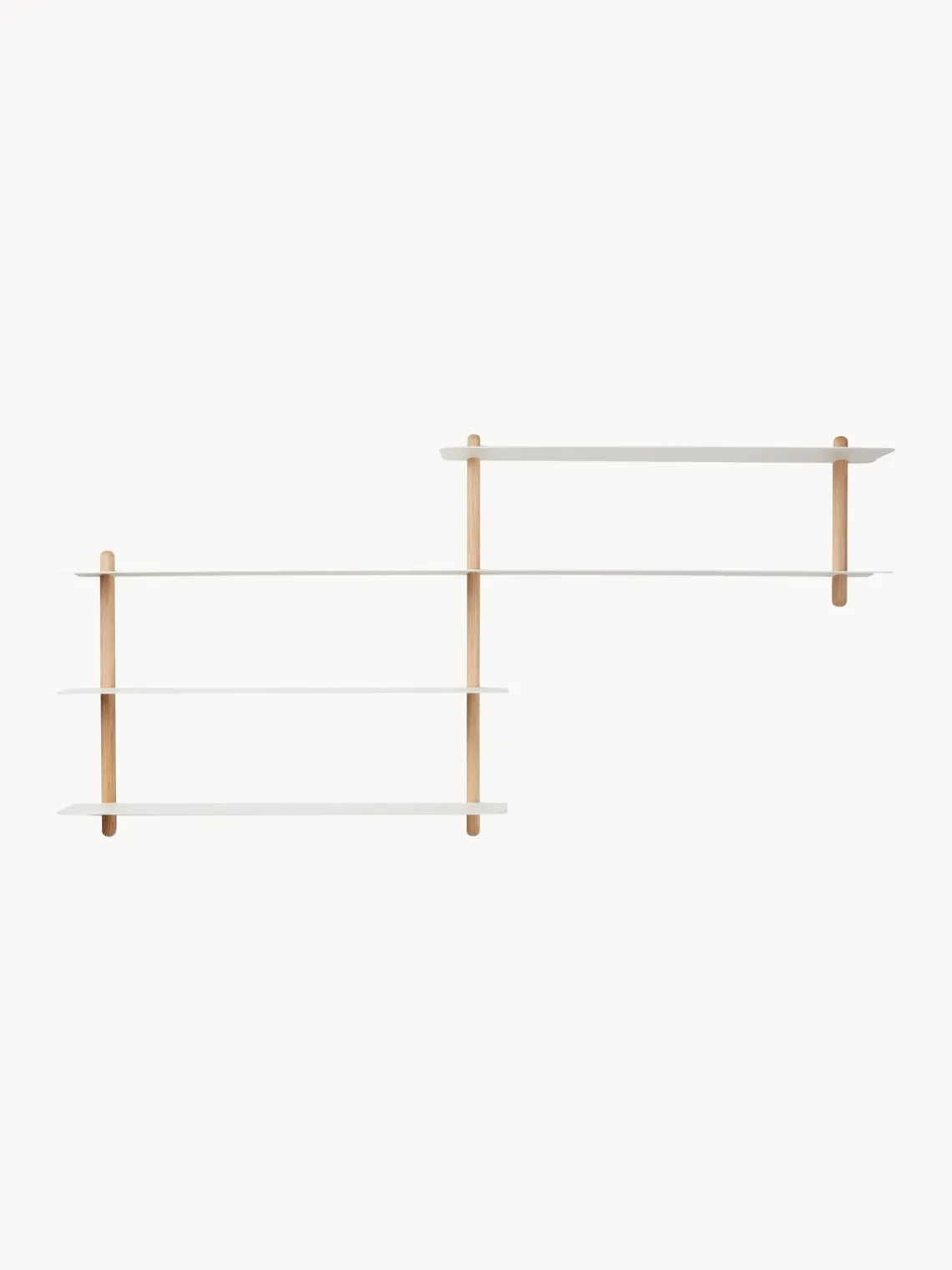 Outlet Gejst Étagère murale Nivo Bois de chêne, blanc