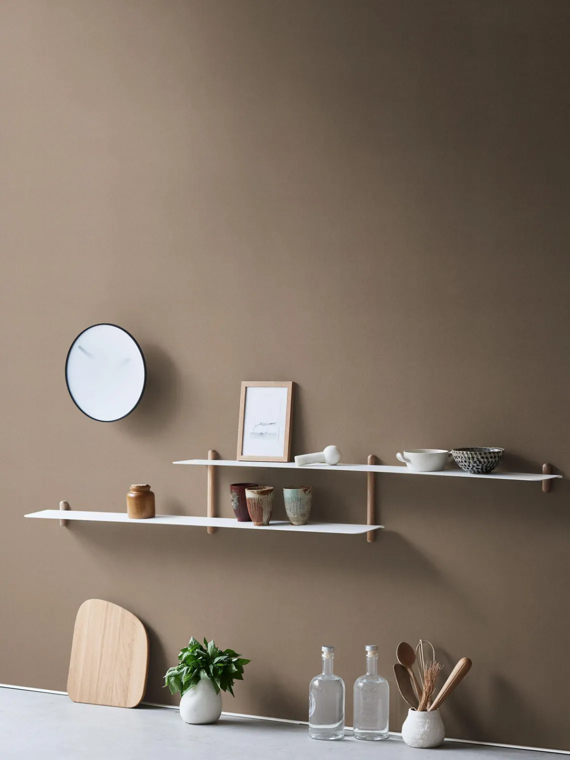 Online Gejst Étagère murale Nivo Bois de chêne, blanc