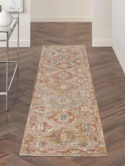Best Rama Carpets Tapis à poils courts avec motif ornemental Sahar
