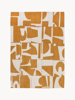 Online Louis De Poortere Tapis avec motif graphique Campanula Ocre, blanc crème
