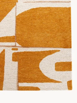 Online Louis De Poortere Tapis avec motif graphique Campanula Ocre, blanc crème