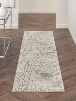 Best Rama Carpets Tapis de couloir à poils courts avec effet de relief Rustic Texture