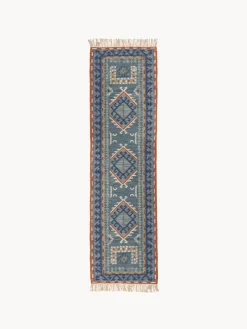 Hot Bloomingville Tapis en laine avec motif ornemental et franges Arsam