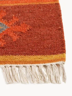 Outlet Benuta Tapis en laine tissé à la main avec franges Zohra