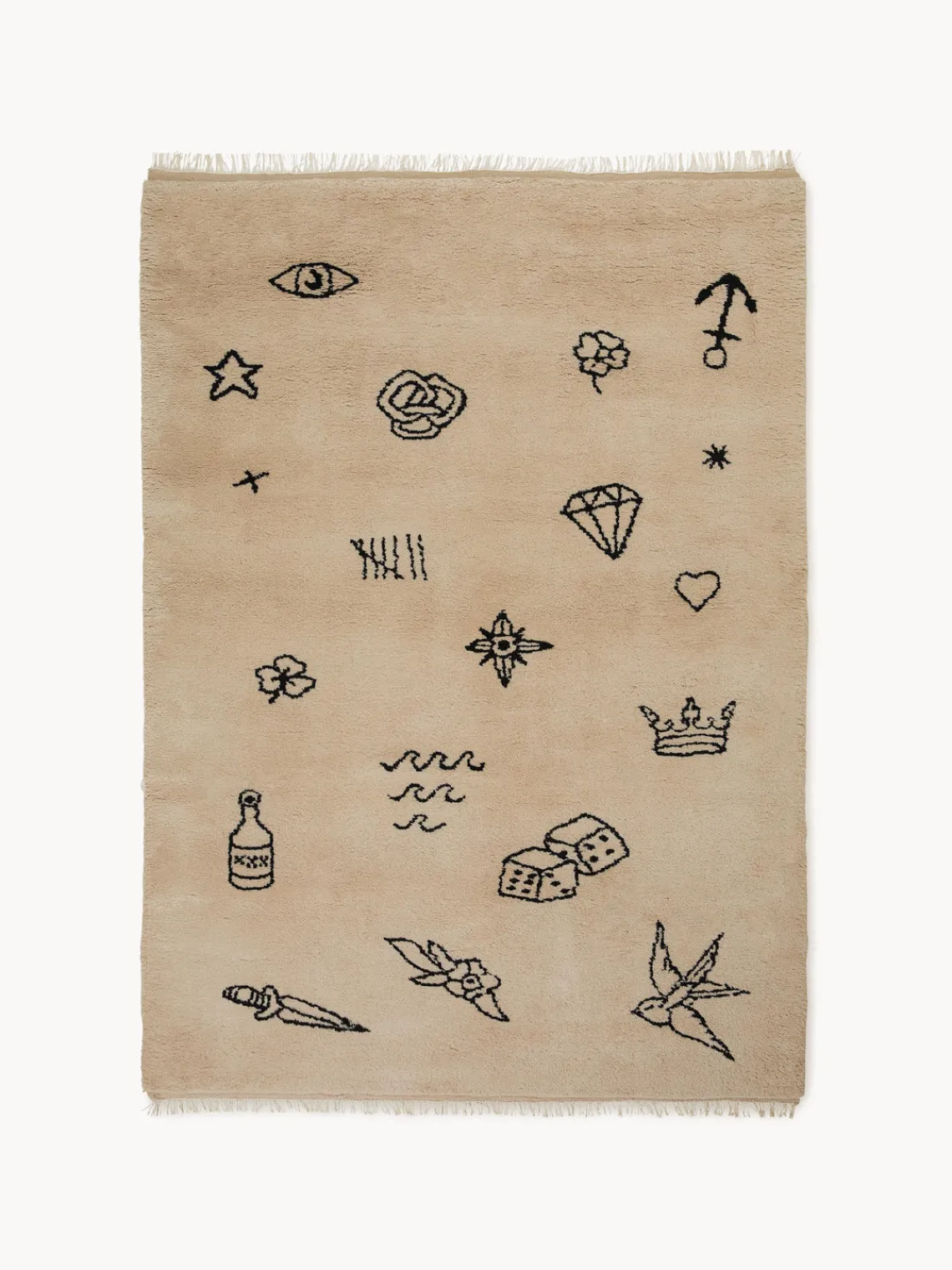 New Nordic Knots Tapis en laine tissé à la main Nomad Beige