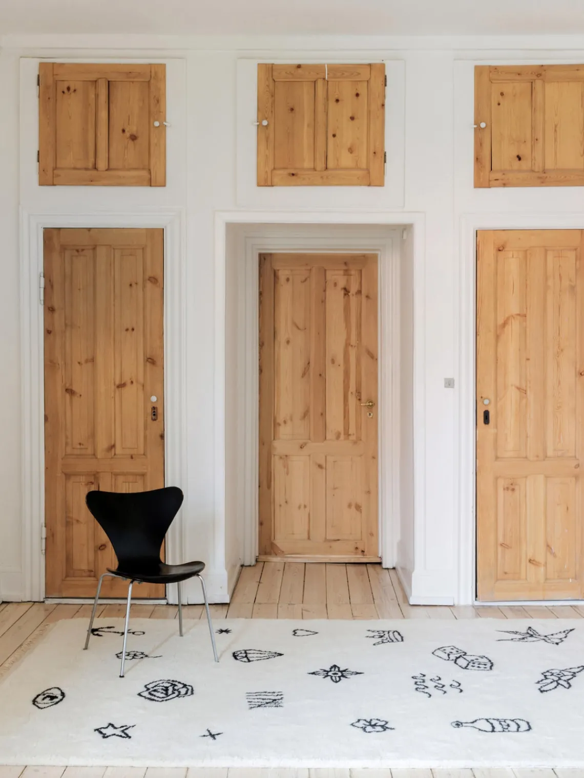 Online Nordic Knots Tapis en laine tissé à la main Nomad Blanc crème