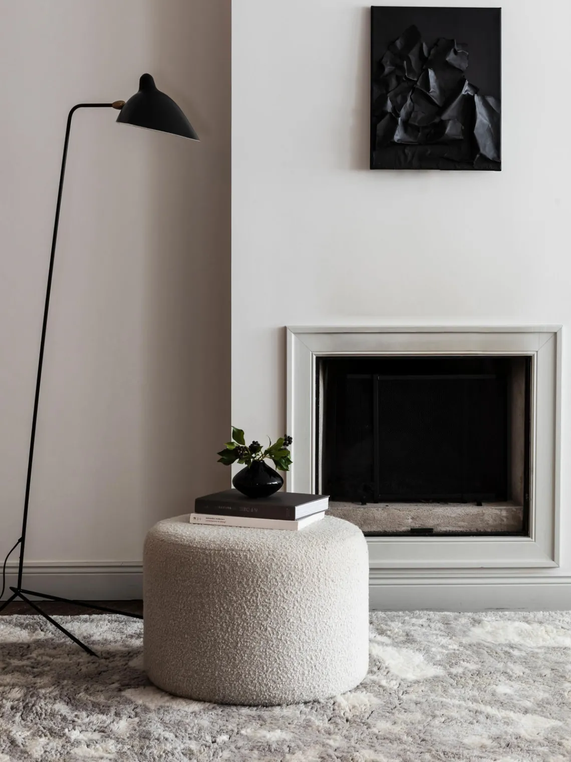 Discount Nordic Knots Tapis en laine tissé à la main Archipelago Gris clair, blanc cassé