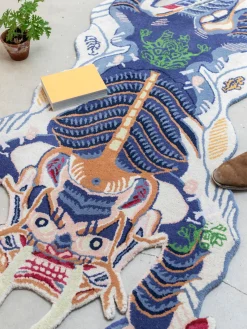 New Bongusta Tapis en laine tufté à la main Dragon