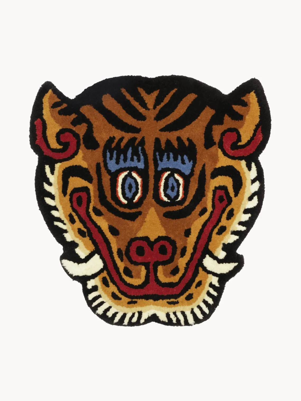 Fashion Bongusta Tapis en laine tufté à la main Tiger Face