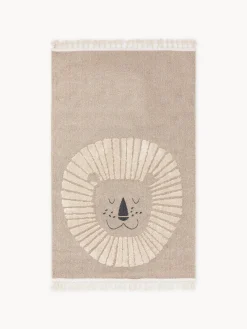 Outlet Benuta Tapis pour enfant avec pompons Momo Beige, beige clair