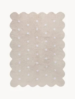 New Lorena Canals Tapis pour enfant tissé à la main Biscuit Beige clair, blanc
