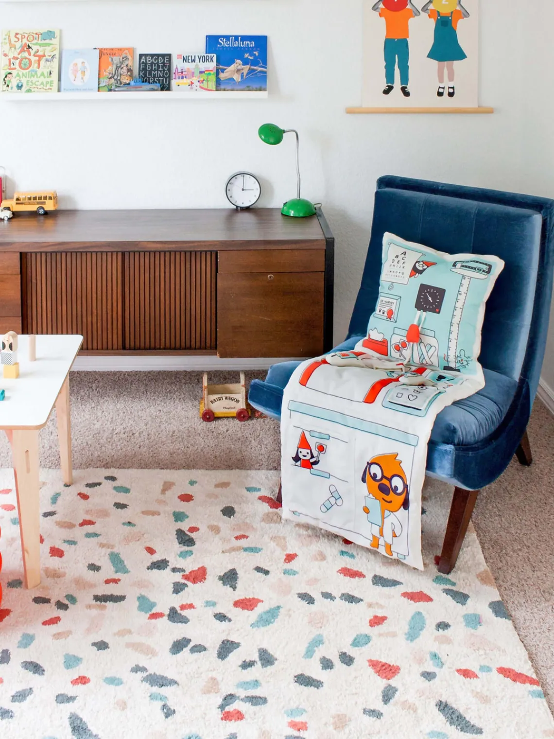 Clearance Lorena Canals Tapis pour enfant tissé à la main Terrazzo Beige clair, multicolore