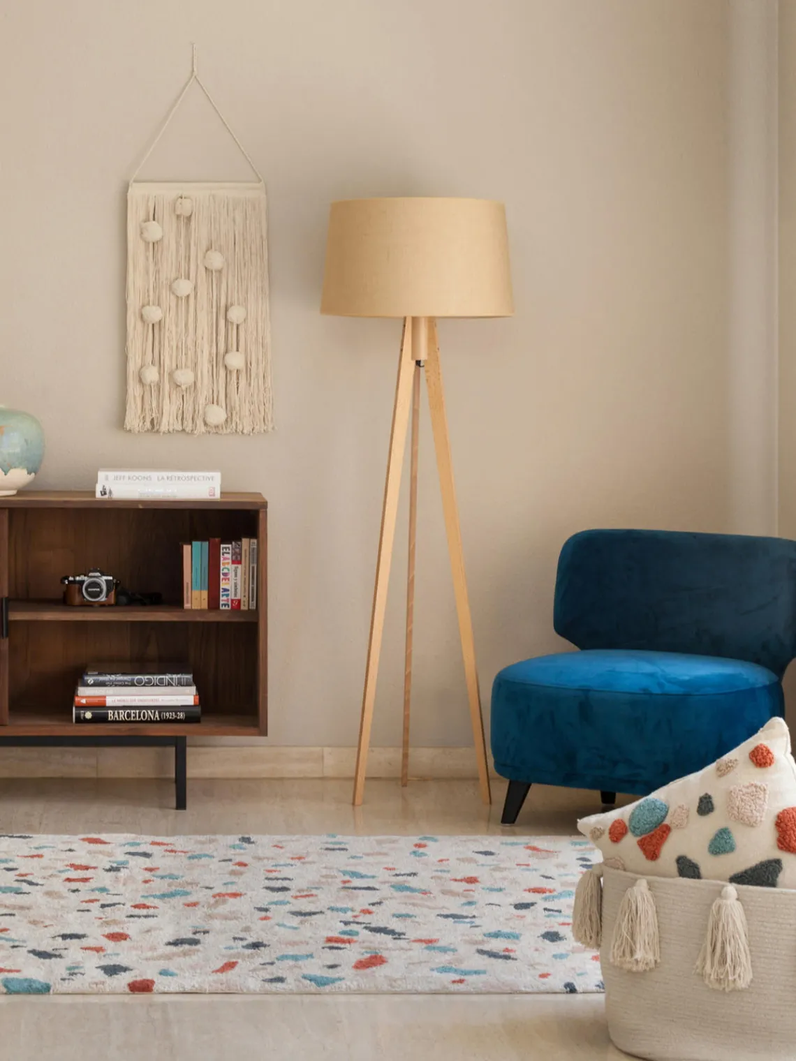 Clearance Lorena Canals Tapis pour enfant tissé à la main Terrazzo Beige clair, multicolore