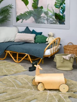 New Lorena Canals Tapis pour enfant tissé à la main Mini Monstera