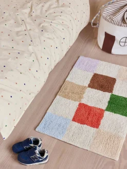 Hot Oyoy Living Design Tapis pour enfants tissé à la main Chess