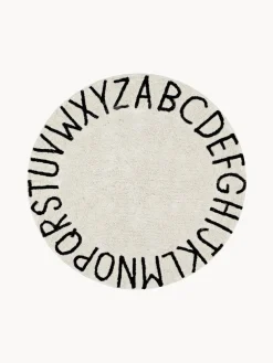 Outlet Lorena Canals Tapis rond avec lettres design ABC Beige clair, noir
