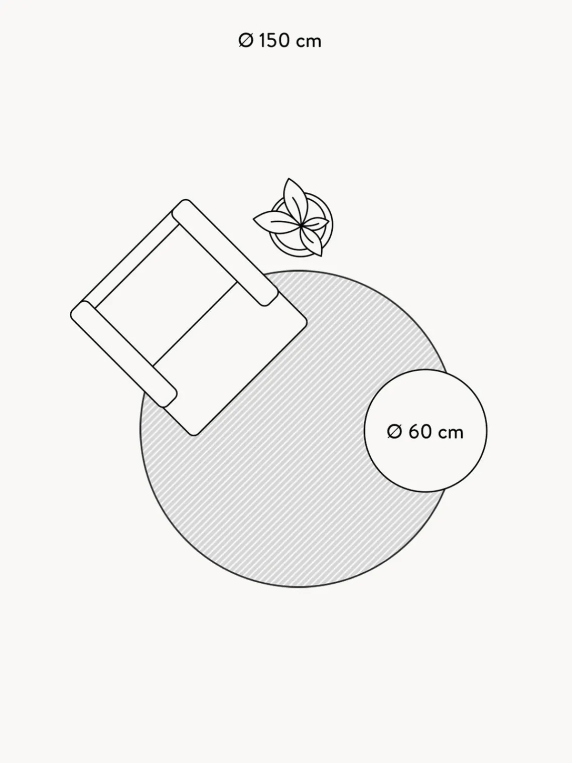 New Lorena Canals Tapis rond pour enfant avec lettres design ABC Gris-bleu