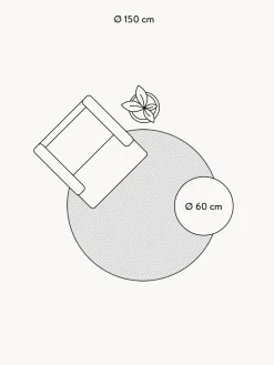 Hot Lorena Canals Tapis rond pour enfant design ABC Vieux rose, beige clair