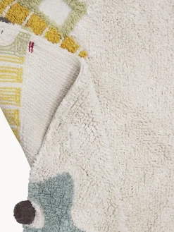 Fashion Lorena Canals Tapis rond pour enfants tufté à la main Wheels, lavable