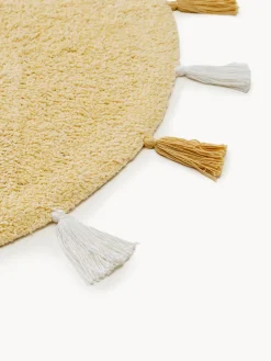 New Benuta Tapis rond tufté main avec pompons Malu